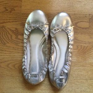 Merona gold toned flats.